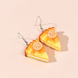 Imitation Orange Mousse Cake Earrings – Stylish Gifts — 5