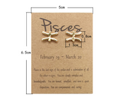 Twelve Constellation Card Fashion Stud Earrings – Stylish Gifts — 2