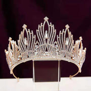 Shiny Bride Tiaras Crowns Crystal Wedding Hair – Gifts for Couples — 4