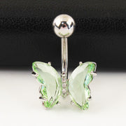 Short Titanium Steel Zircon Small Butterfly – Small Gift Ideas — 12