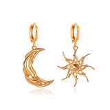 Asymmetrical Abstract Earrings Short Hollow Star – Practical Gifts — 6