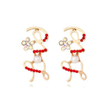 Women's Fashion Alloy Inlaid Imitation Pearl Alphabet – Stylish Gifts — 1