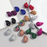 Fashion And Fully-jewelled Metal Stud Earrings – Stylish Gifts — 12