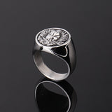 Men's Retro Lion's Head Stainless Steel Ring – Gifts for Him — 7