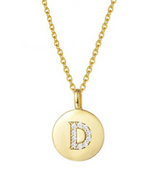 Single Studded Letter Necklace – Jewelry Gift Ideas — 18