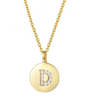 Single Studded Letter Necklace – Jewelry Gift Ideas — 18