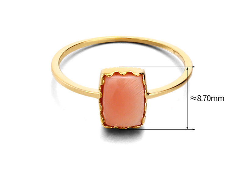 Silver Simple Natural Empress Beibei Ring – Useful Gifts — 1