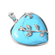 Rose Heart-Shaped Natural Stone Crystal Pendant – Jewelry Gift Ideas — 6