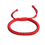 Dorje Knot Red Rope Adjustable Size Hand-woven Red – Small Gift Ideas — 7