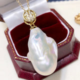 Natural Freshwater Pearl Pendant Baroque Shaped – Jewelry Gift Ideas — 1