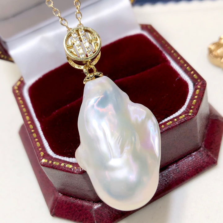 Natural Freshwater Pearl Pendant Baroque Shaped – Jewelry Gift Ideas — 1