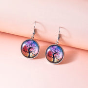 Tree Of Life Dangle Earrings Art Painting Picture – Creative Gifts — 5