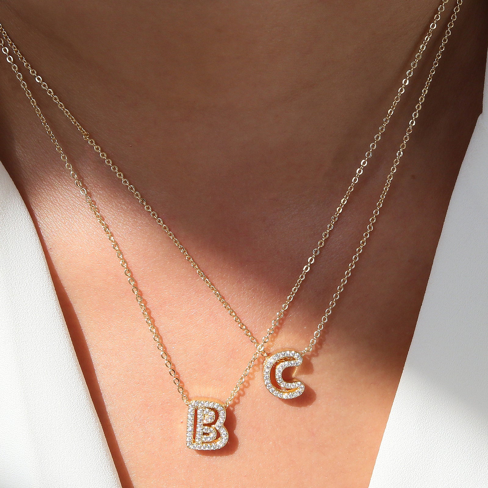 Brass 18K Inlaid Zirconium 26 English Small – Jewelry Gift Ideas — 1