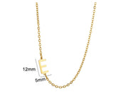 Women's 26 Initial Letter Necklace Simple – Jewelry Gift Ideas — 8