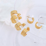 Light Luxury Exquisite Small C- Shaped Earrings – Small Gift Ideas — 6