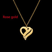 18k Gold Stainless Steel Heart-shaped Pendant – Jewelry Gift Ideas — 8