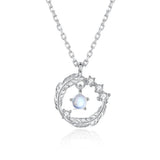 925 Silver Plated Feather Shape Pendant Necklace – Jewelry Gift Ideas — 4
