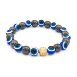 Frosted Bead Single Loop Tiger Eye Stone Bracelet – Jewelry Gift Ideas — 2