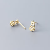 Small Forest Cute Sweet Fruit Pineapple Earrings – Holiday Gift Ideas — 3