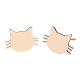 Simple And Cute Kitty Colored Gemstone Earrings – Everyday Gifts — 4