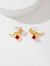 European And American Square Fashion Zircon Earrings – Stylish Gifts — 9