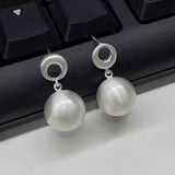 French Handmade Brushed Ball Earrings – Practical Gifts — 3