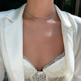 Fashion Versatile Half Diamond Half Chain – Stylish Gifts — 5