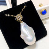 Natural Freshwater Pearl Pendant Baroque Shaped – Jewelry Gift Ideas — 4