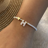 26 Letters White Shell Beaded Bracelet Women – Jewelry Gift Ideas — 11