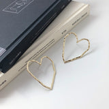 Metal irregular hollow love earrings – Gifts for Couples — 3