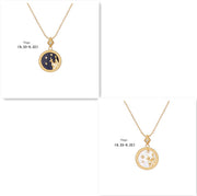 S925 Silver Twelve Constellation Pendant Necklace – Jewelry Gift Ideas — 12
