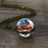 Cosmic Galaxy Nebula Double-sided Spherical Time – Jewelry Gift Ideas — 10