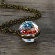 Cosmic Galaxy Nebula Double-sided Spherical Time – Jewelry Gift Ideas — 10