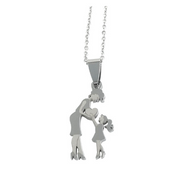 Stainless Steel Hollow Mother Child Love Pendant – Jewelry Gift Ideas — 7