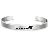Stainless Steel Mama Bear Bracelet Mother's Day – Jewelry Gift Ideas — 3