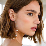 Pearl Large Hoop Earrings – Practical Gifts — 2