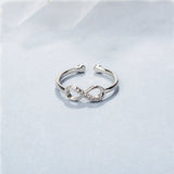 Love Rumei Ring Women's Plating Platinum Diamond – Gifts for Her — 1