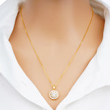 Spinning Ring Necklace Two-piece Work Zircon – Jewelry Gift Ideas — 2