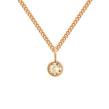 Stainless Steel Necklace With Diamond Birthstone – Jewelry Gift Ideas — 11