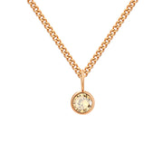 Stainless Steel Necklace With Diamond Birthstone – Jewelry Gift Ideas — 11