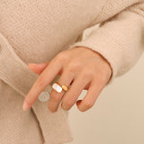 Vintage Fashion White Seashell Ring – Stylish Gifts — 4