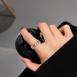 Women's Personalized Simple Micro Zirconia Leaf Ring – Gifts for Her — 4