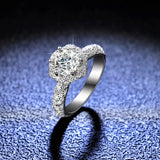 925 Sterling Silver Ring Moissanite Six Claw – Thoughtful Gifts — 1