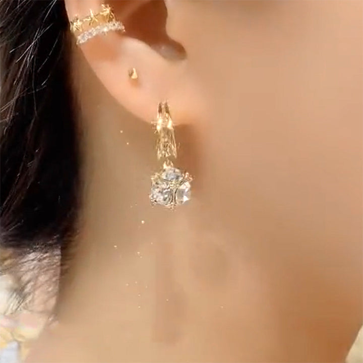 Trendy Niche Design Zircon French Crystal Earrings – Stylish Gifts — 1