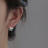 Hollow Bow Hook Unique Temperament Ear Studs – Practical Gifts — 5