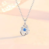 Ocean Heart Necklace Female 925 Silver – Jewelry Gift Ideas — 5