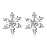 Fashion Personality Zircon Snowflake Earrings Women – Stylish Gifts — 5