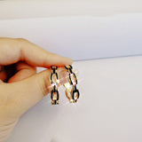 Fashion All-Match Color Painting Oil Ear Hoop Earrings – Stylish Gifts — 3