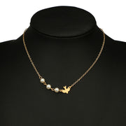 Peace Dove Pearl Pendant Short Necklace Clavicle – Jewelry Gift Ideas — 1