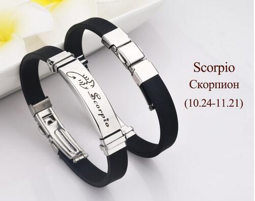 12 constellation silicone stainless steel – Jewelry Gift Ideas — 9
